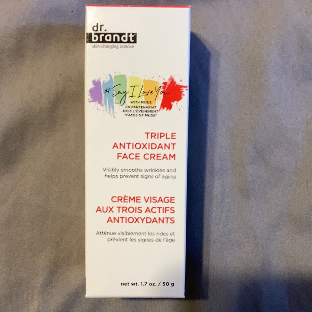 Dr. Brandt triple antioxidant face cream.